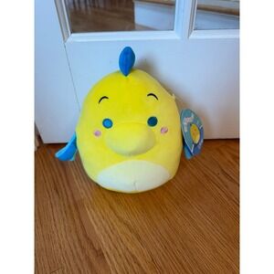 Disney Squishmallows Flounder The Little Mermaid Plush 8 inch NWT